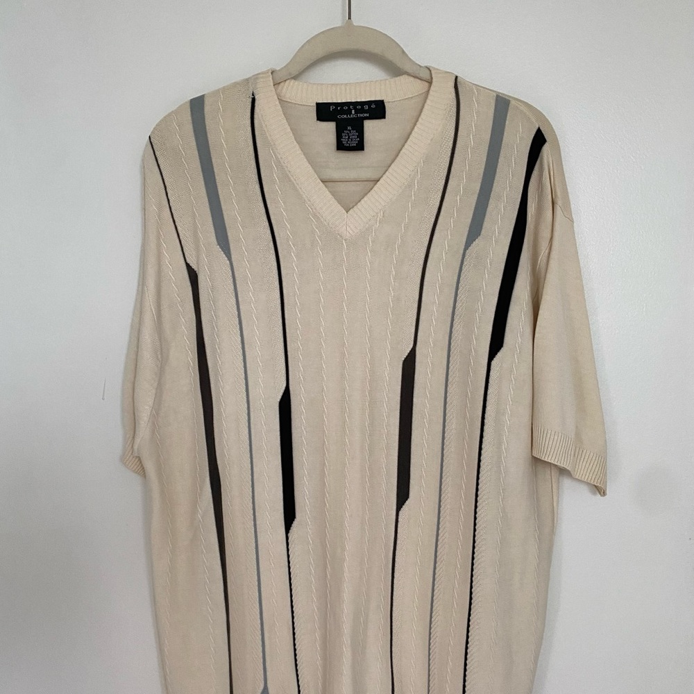 Protégé’ mens short sleeve shirt sweater.dress up dress down - Picture 2 of 9